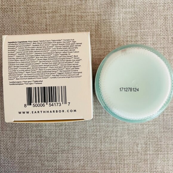 Earth Harbor Azure Regenerative Neck Cream Full Size 2 Oz Seaweed Amino Acids - Picture 6 of 6